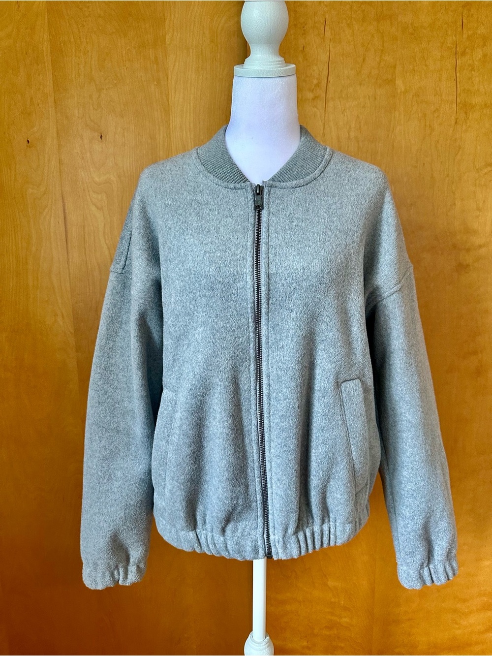 Banana Republic Light Grey Bomber Jacket